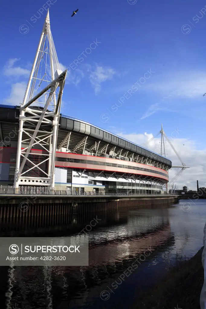 Wales, Cymru, Cardiff. The Wales Millennium Stadium.