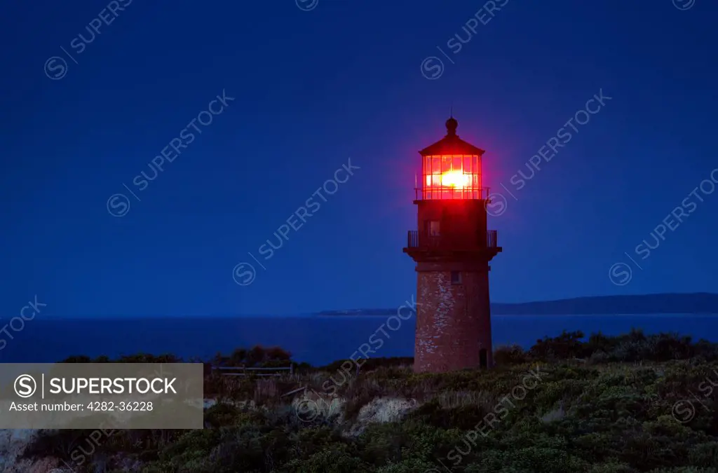 USA, Massachusetts, Marthas Vineyard. Gay Head Lighthouse in Aquinnah.