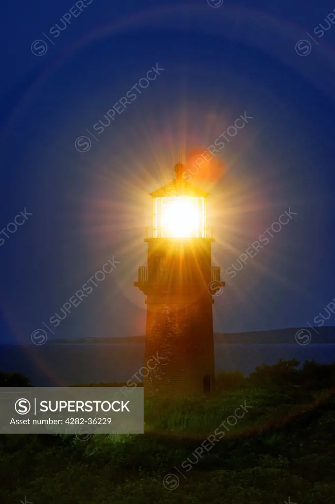 USA, Massachusetts, Marthas Vineyard. Gay Head Lighthouse in Aquinnah.