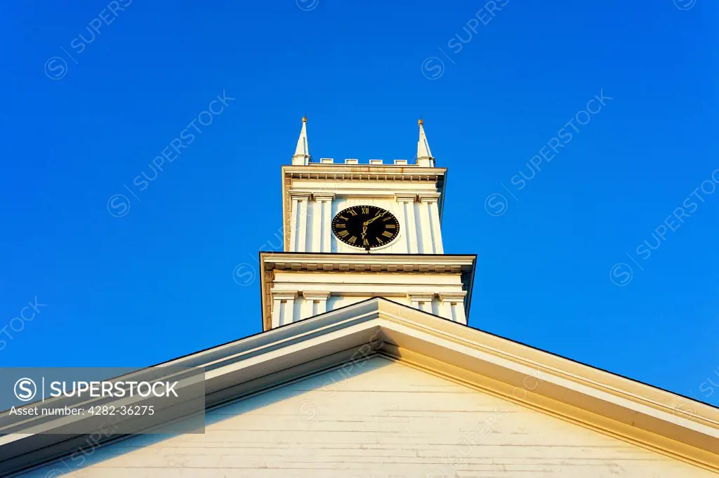USA, Massachusetts, Marthas Vineyard. The Old Whaling Church in Edgartown.