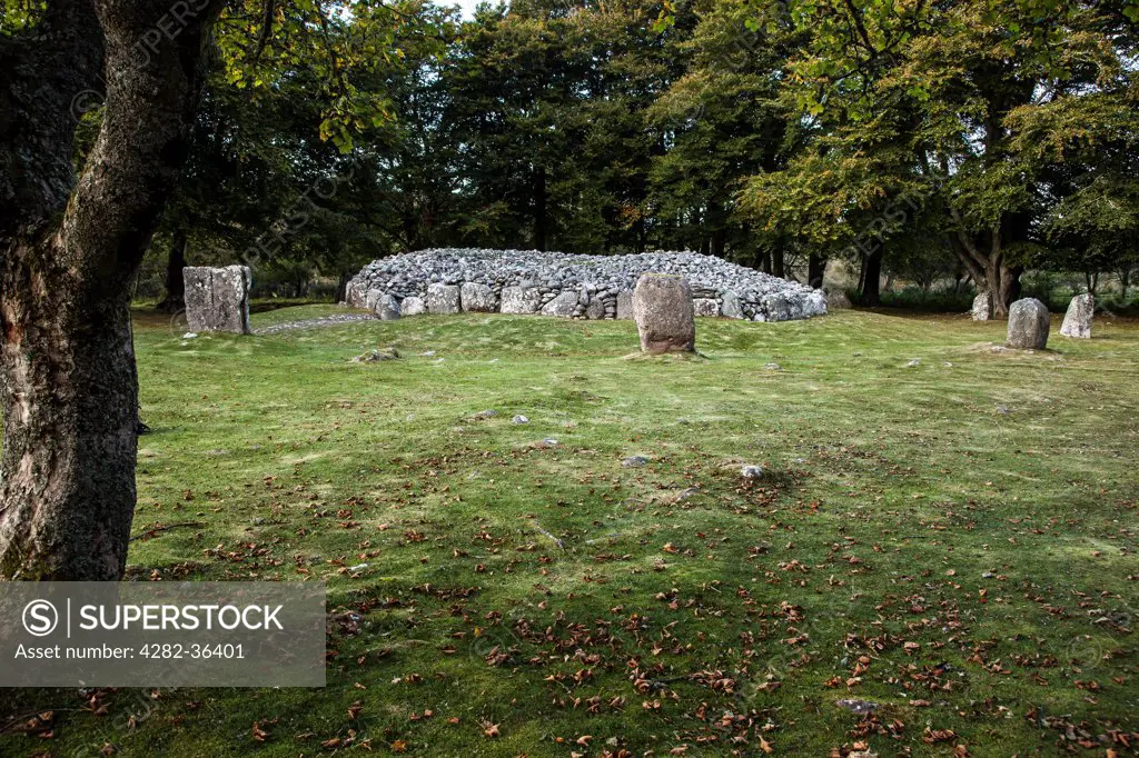 Scotland, Highland, Culloden. The neolithic burial chambers known as Balnuaran of Clava.