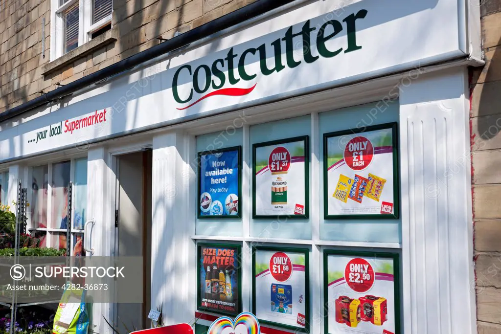 England, North Yorkshire, Pickering. Costcutter supermarket in Pickering.