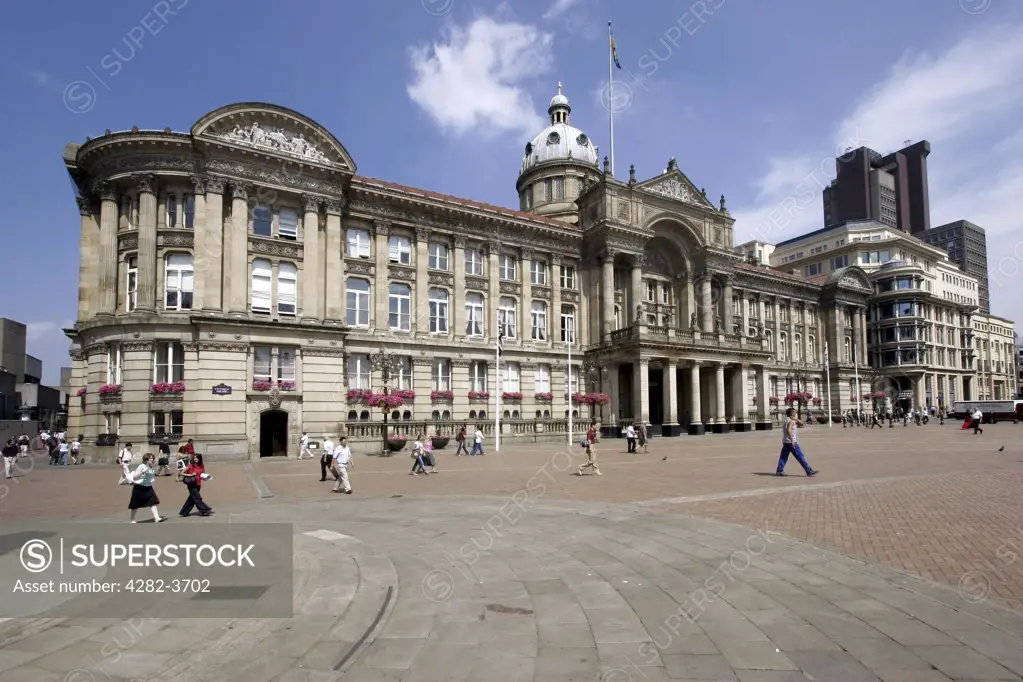England, West Midlands, Birmingham. The Birmingham City Council House in Victoria Square.