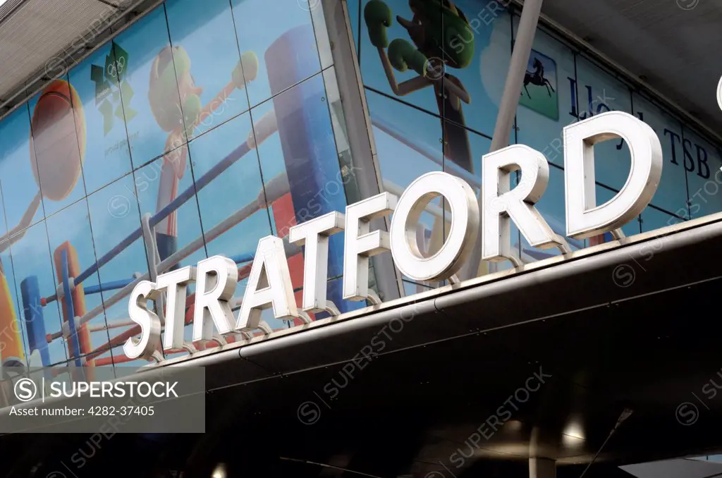 England, London, Stratford. Stratford Railway station.