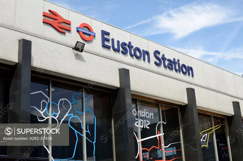 England, London, Camden. Euston Railway station.