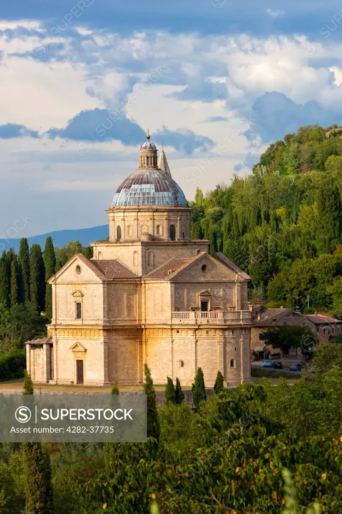 Italy, Toscana, Montepulciano. The Sanctuary of San Biagio.
