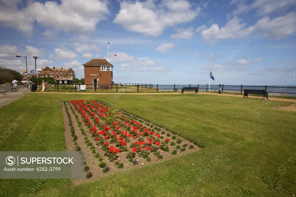 England, Norfolk, Mundesley. A view toward Mundesley Maritime Museum.