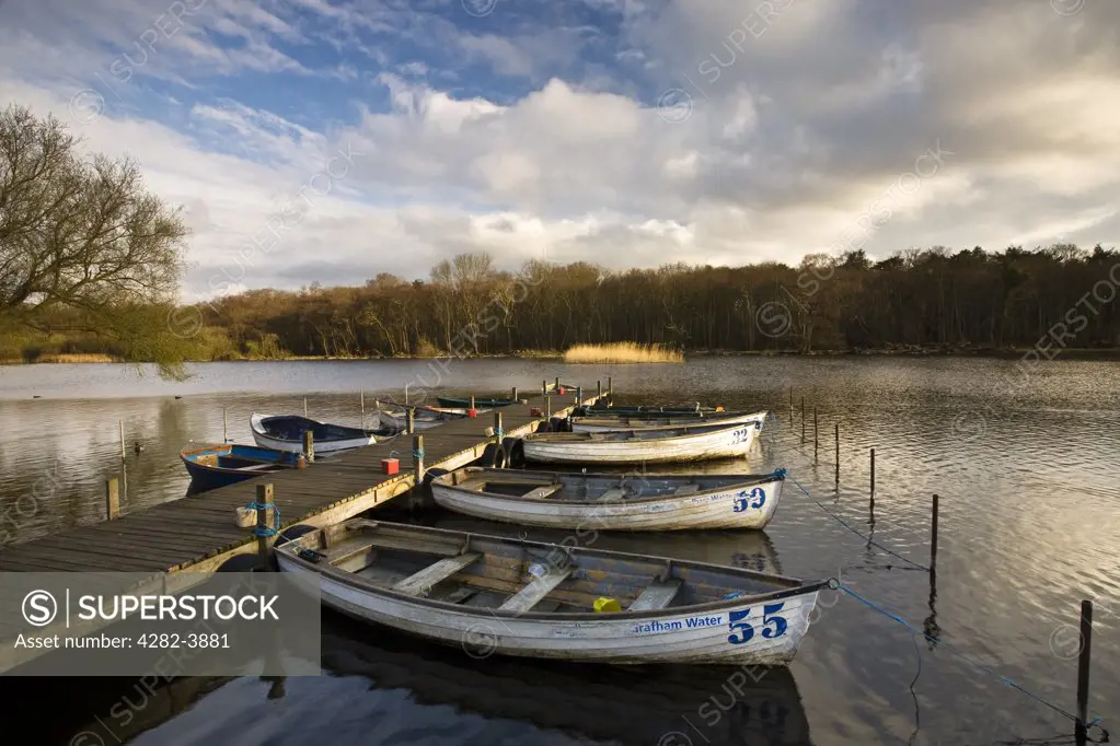 England, Norfolk, Ormesby Broad. Ormesby Broad on the Norfolk and Suffolk Broads.