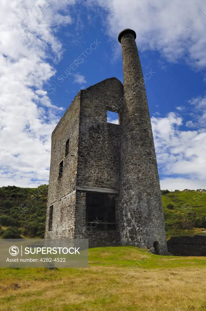 England, Devon, Mary Tavy. Wheal Betsy mine on Dartmoor. It was mainly mined for lead and copper but arsenic and silver were also retrieved.