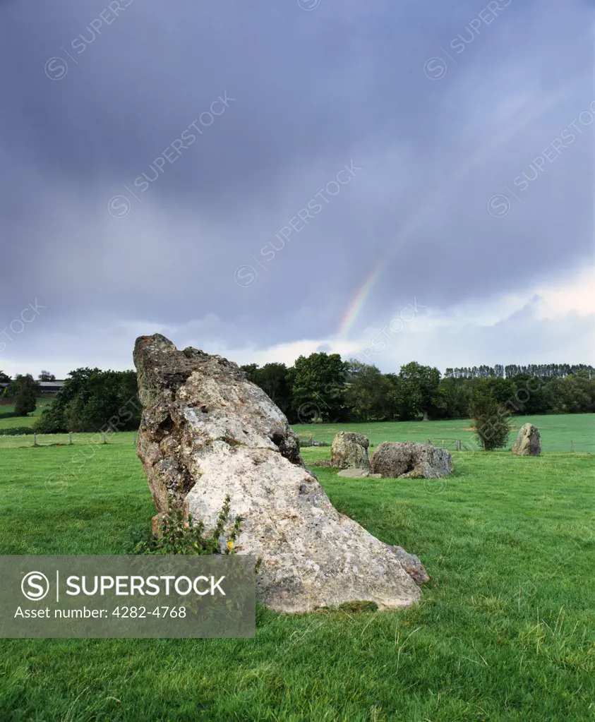 England, Somerset, Stanton Drew. The stone circle at Stanton Drew.