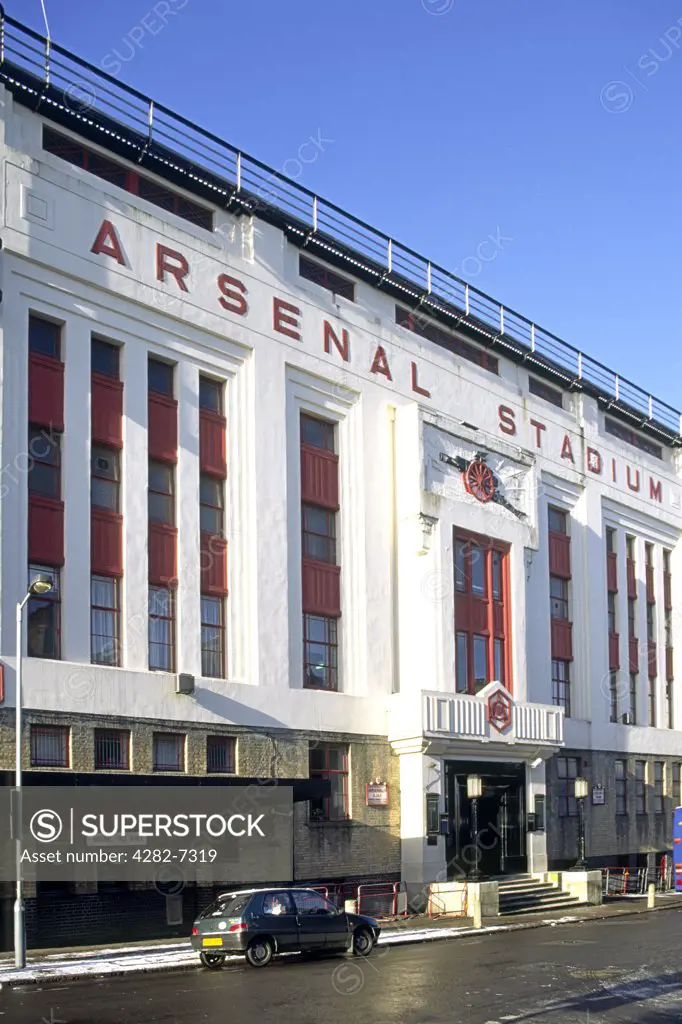 England, London, Highbury. Arsenal FC football stadium.