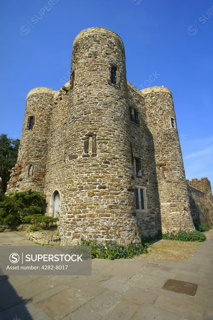 England, East Sussex, Rye. The Ypres tower, a 14th century tower built as part of Rye's defences. The tower houses exhibits from Rye Castle Museum.