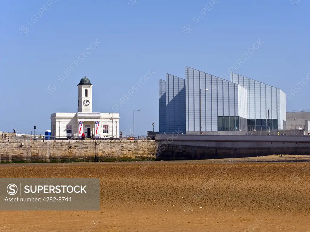 England, Kent, Margate. Droit House and the Turner Contemporary arts gallery in Margate.