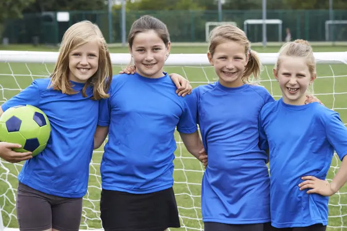 Portrait Of Girl's Soccer Team