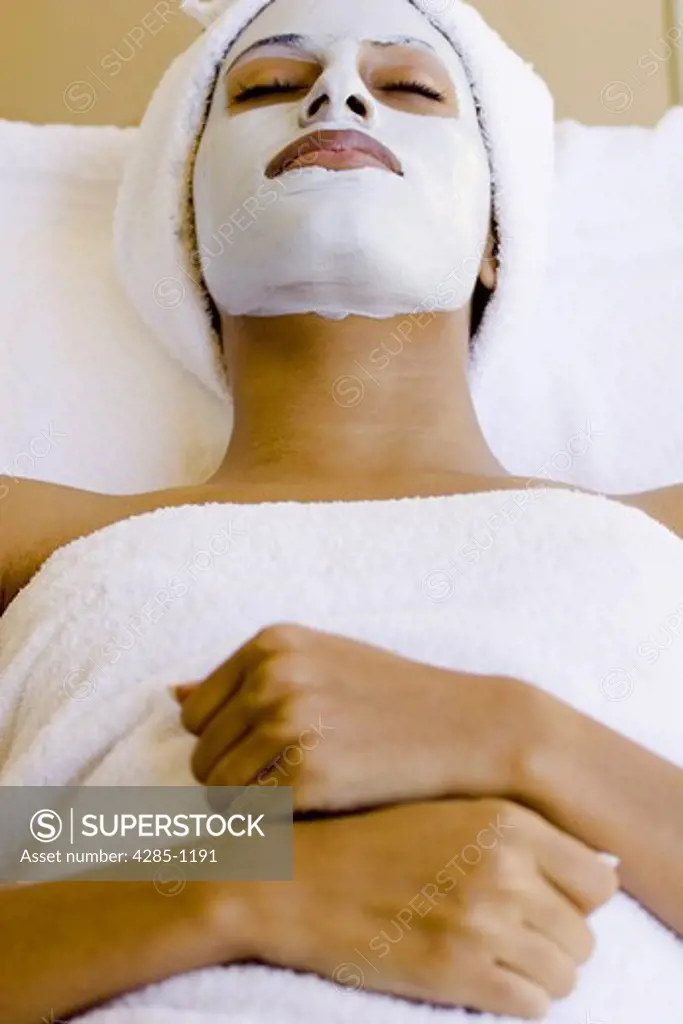 Woman enjoying a relaxing day at the Spa