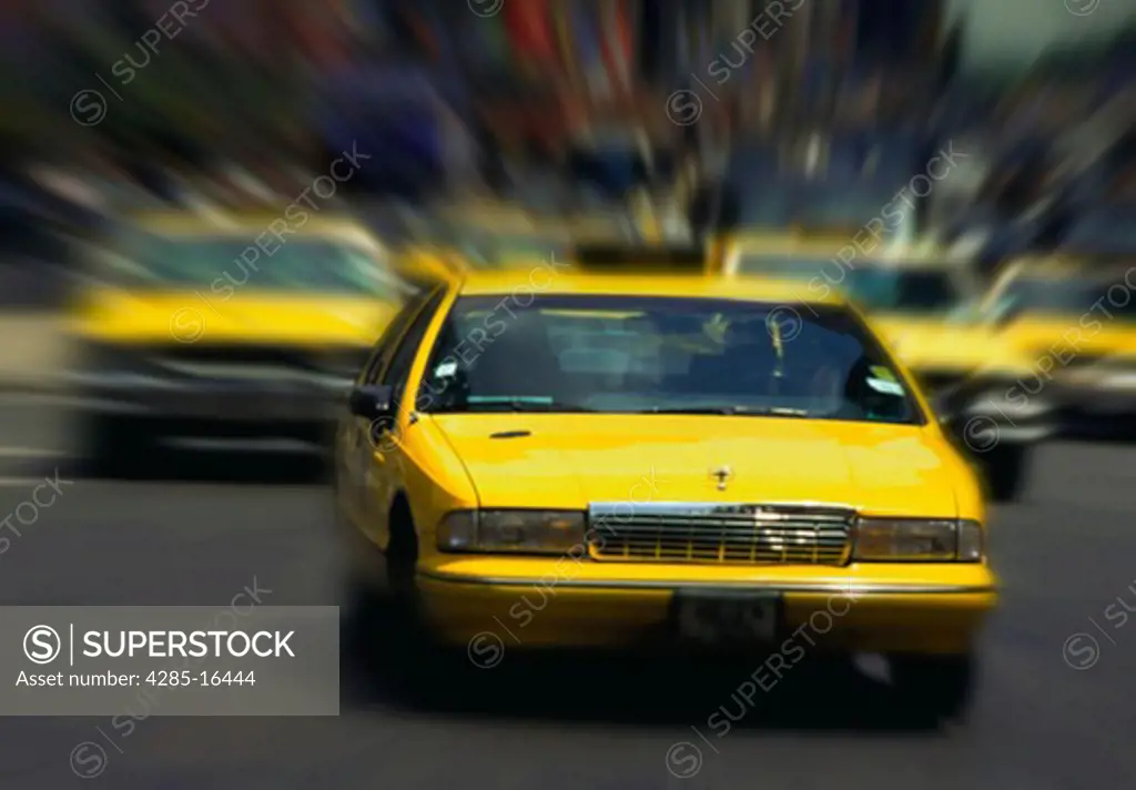 Yellow Cabs in New York City