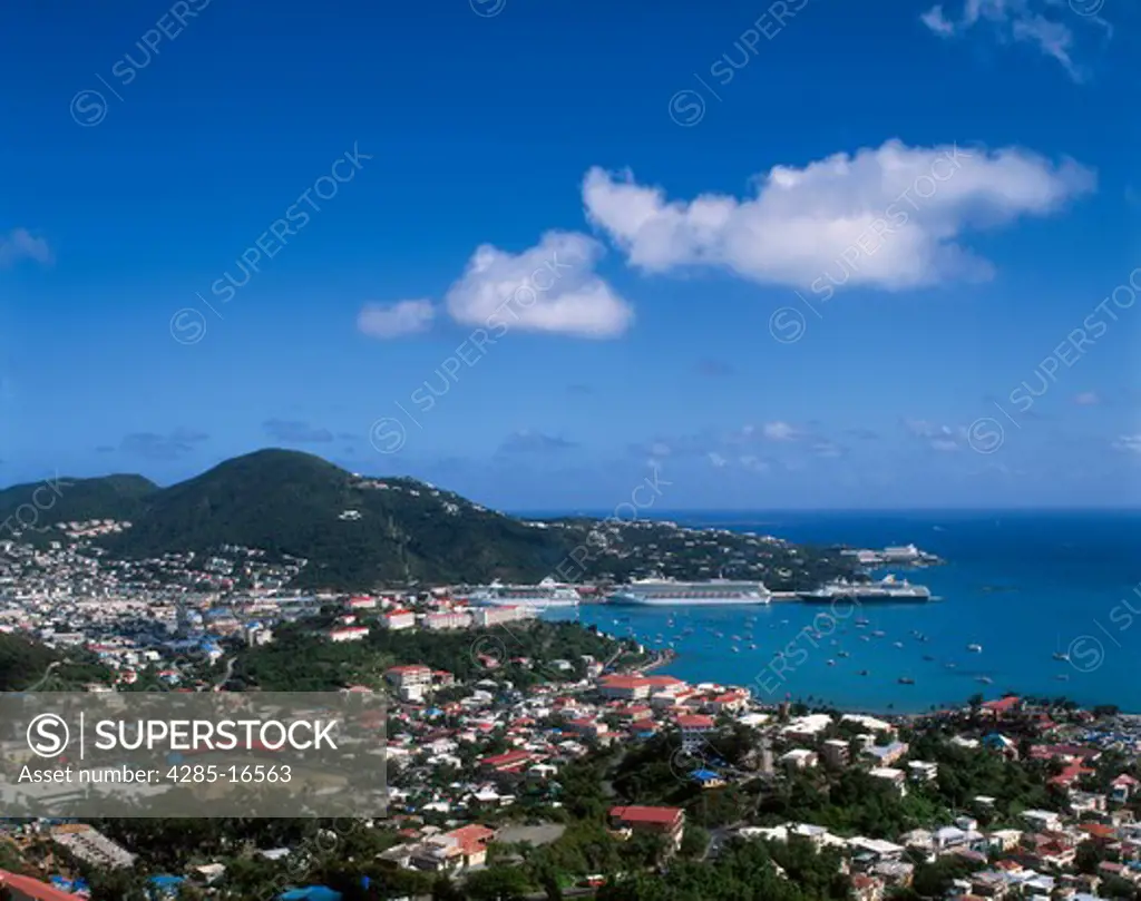 Harbor or Charlotte Amalie, St. Thomas, U.S. Virgin Islands, West Indies