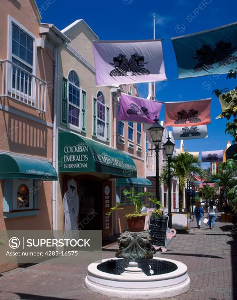 Old Street in Philipsburg, Sint Maarten, West Indies