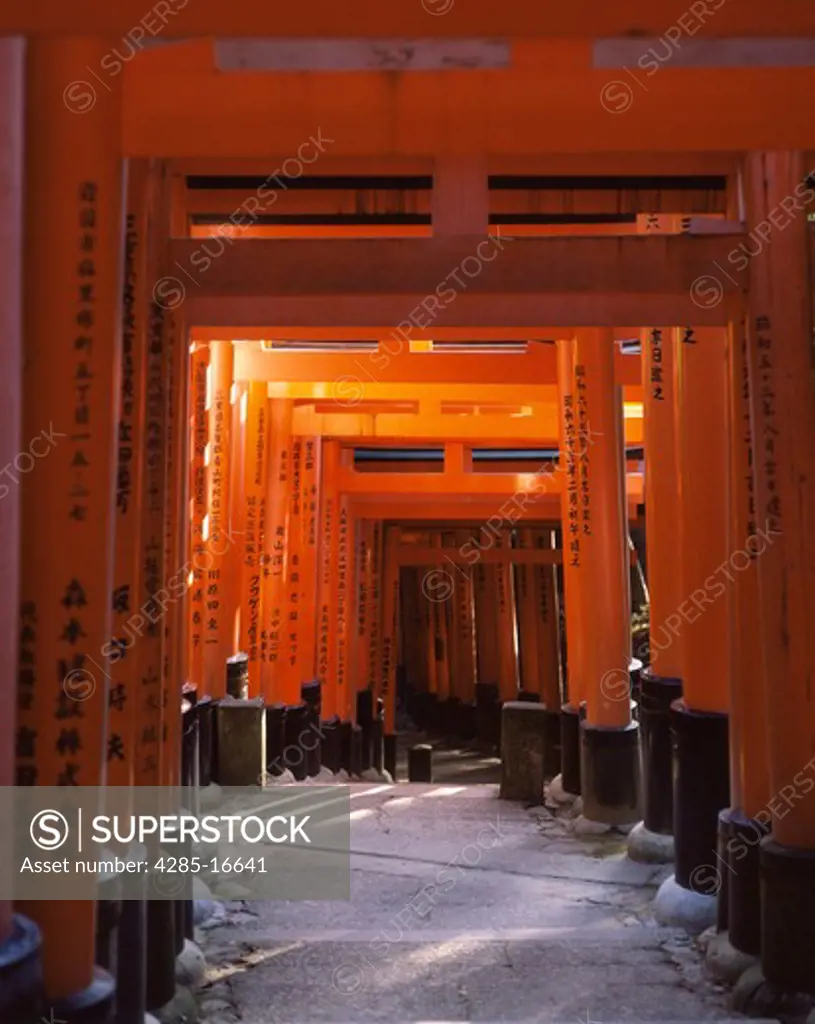 Fushimi Inari Shrine in Kyoto, Japan, Shinto religion