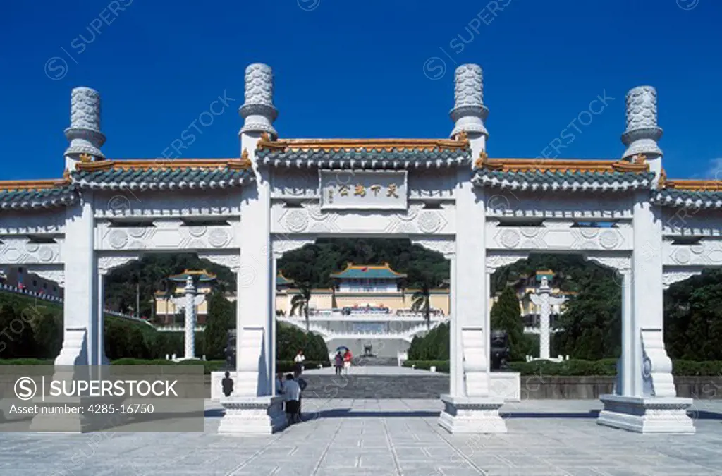 Gate to National Palace Museum, Taipei, Taiwan