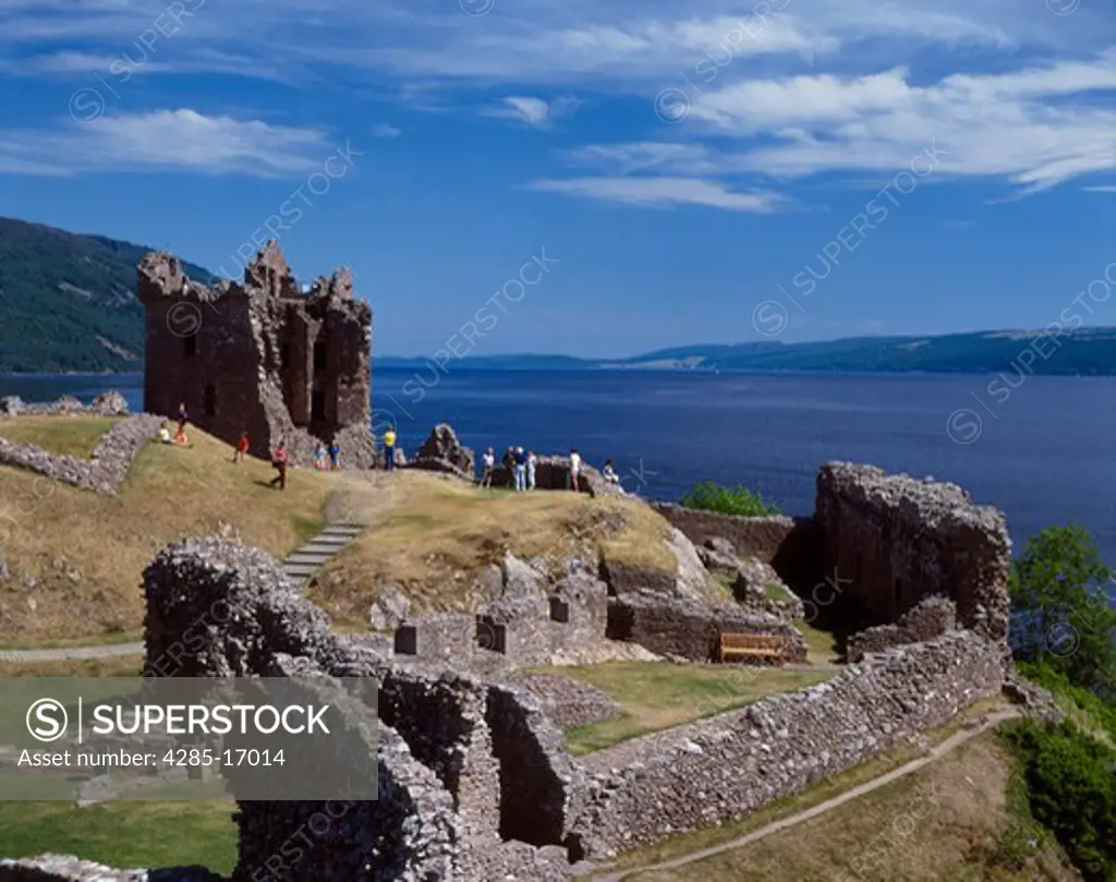 Loch Ness and Urquharts Castle, Scotland, United Kingdom ( Great Britain )