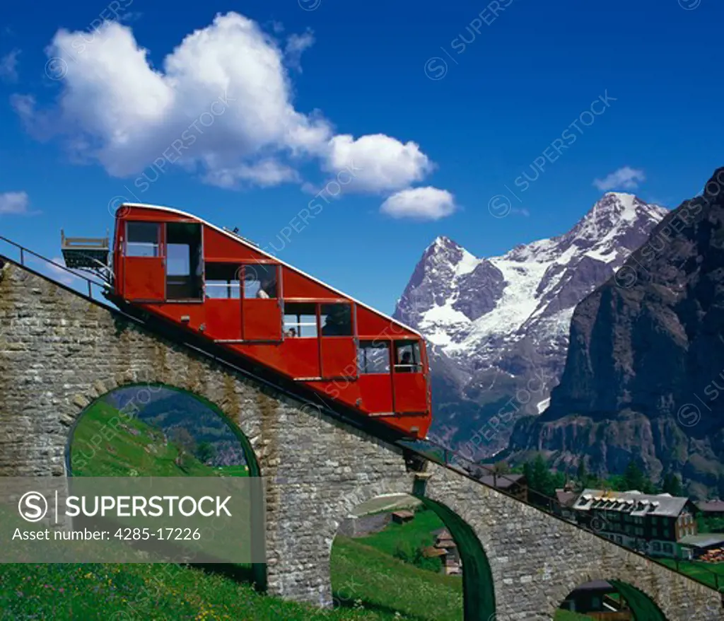Jungfrau and Murren Cog Wheel Railway, Bernese Oberland, Switzerland