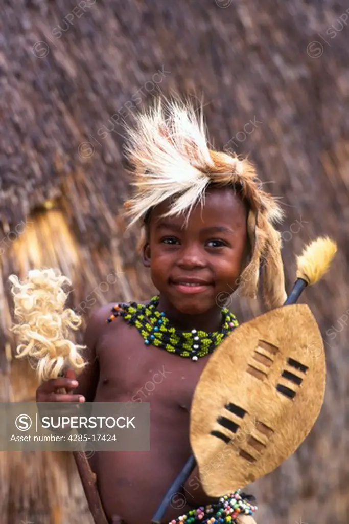 Boy, Phe Zulu, Zululand, KwaZulu/Natal Province, South Africa