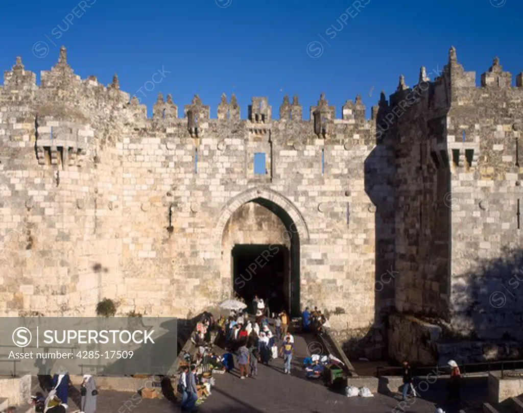 Damascus Gate in the Old City of Jerusalem, Israel