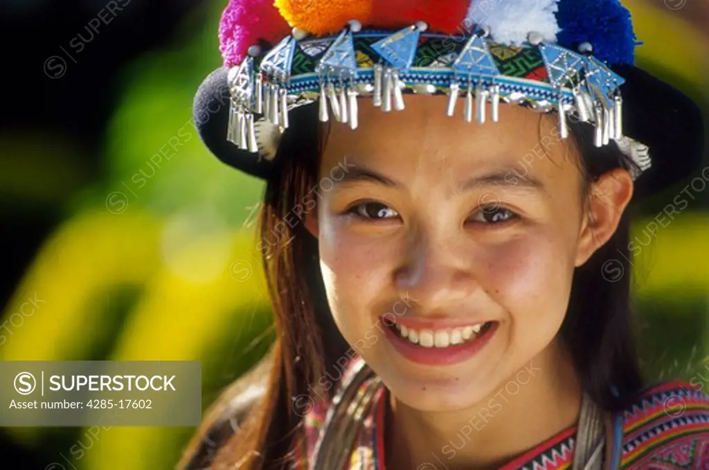 Thailand, Chiangmai, Hmong Hilltribe Costume