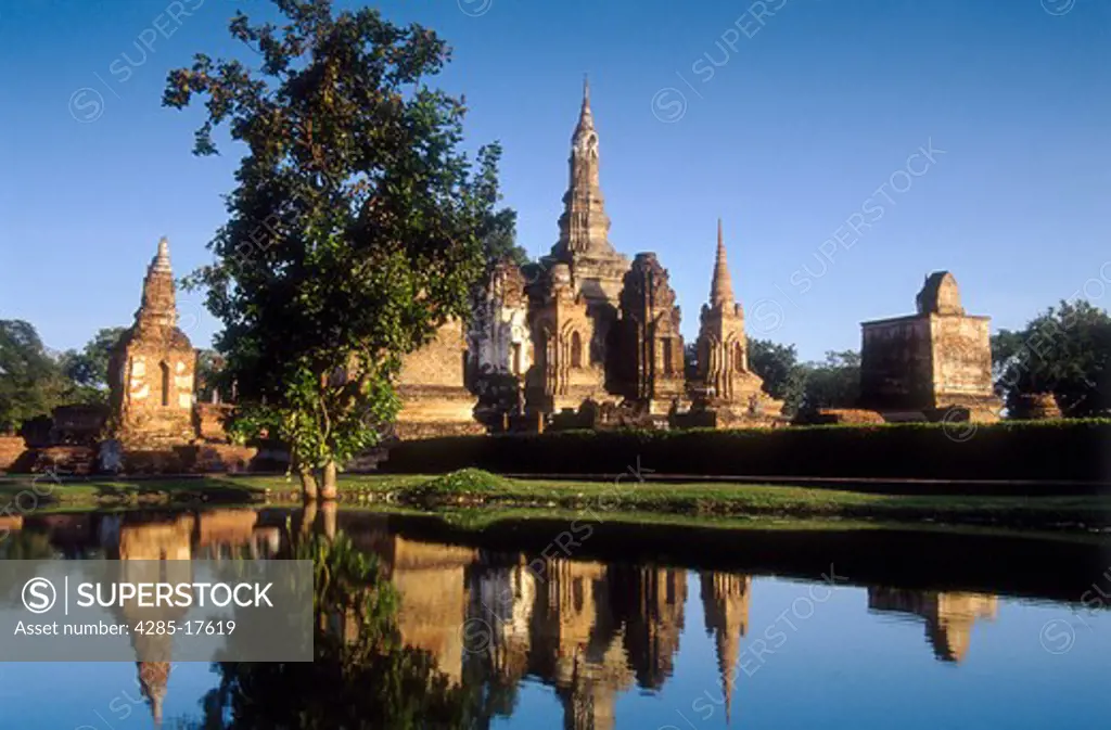 Thailand, Sukhothai, Wat Mahathat