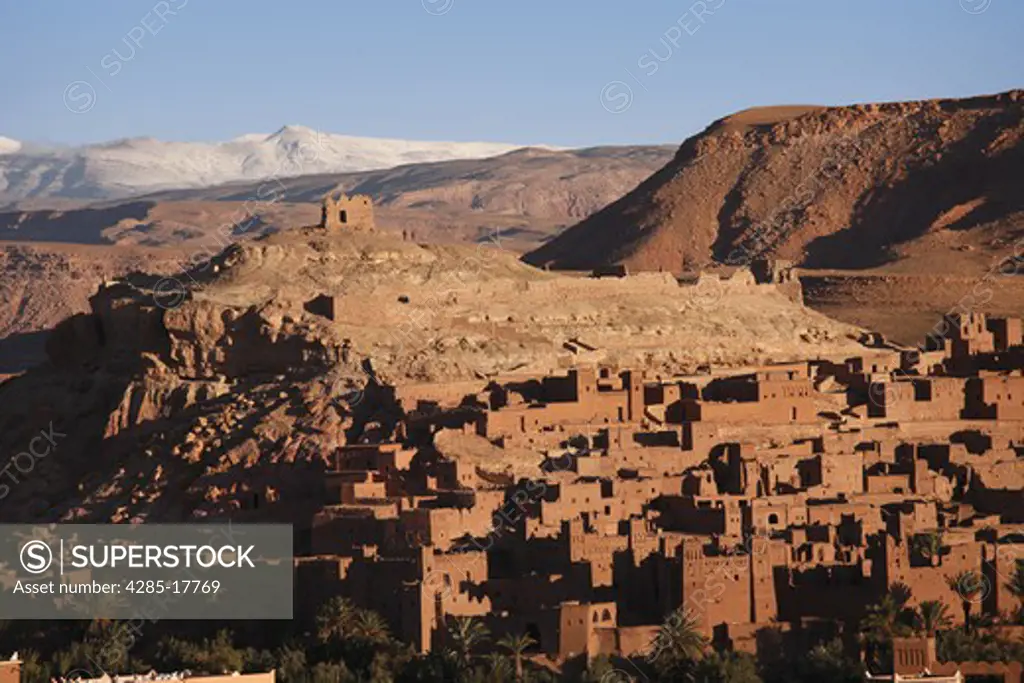 Africa, North Africa, Morocco, Atlas Region, Ouarzazate, Ait Benhaddou, Kasbah