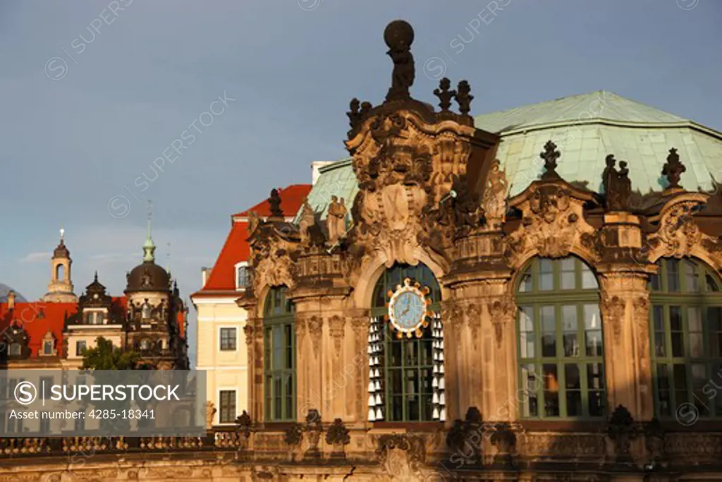 Germany, Saxony, Dresden, Zwinger Palace, Rampart Pavilion