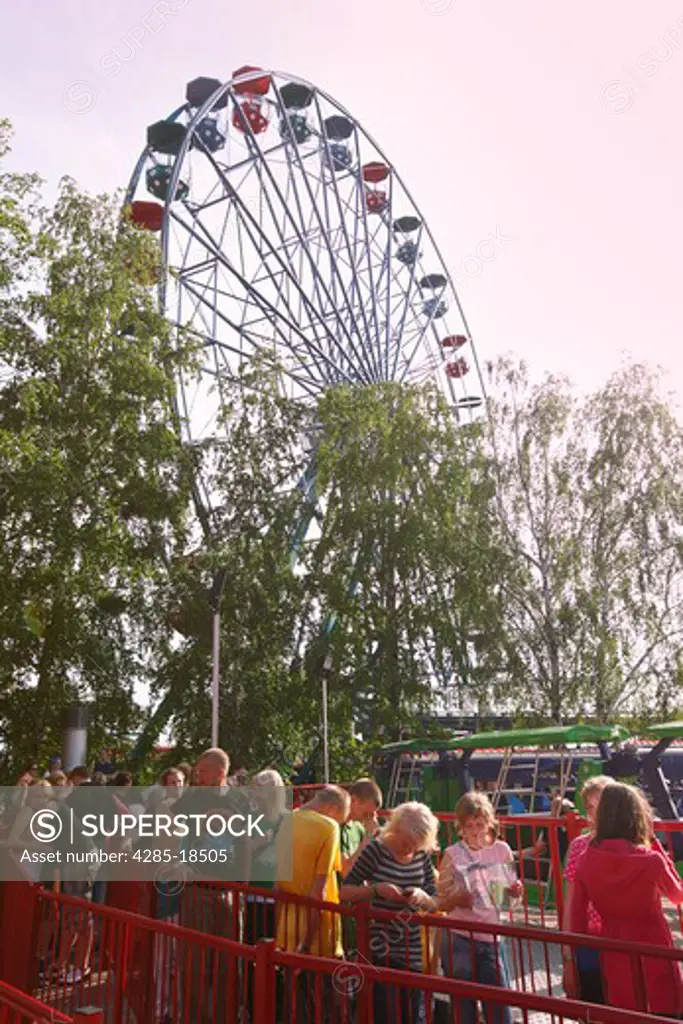 Finland, Helsinki, Helsingfors, Linnanmki Amusement Park, Ferris Wheel