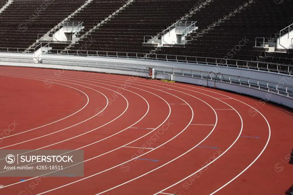 Finland, Helsinki, Helsingfors, Olympic Stadium, Site of 1952 Olympics, Running Track