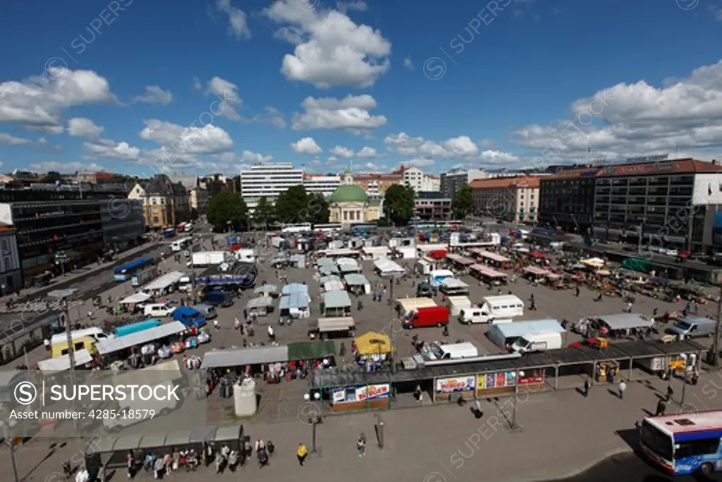 Finland, Region of Finland Proper, Western Finland, Turku, Market Square, Kauppatori Square