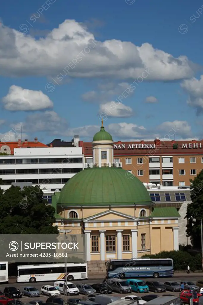 Finland, Region of Finland Proper, Western Finland, Turku, City Square, Market Square, Kauppatori Square, Orthodox Church