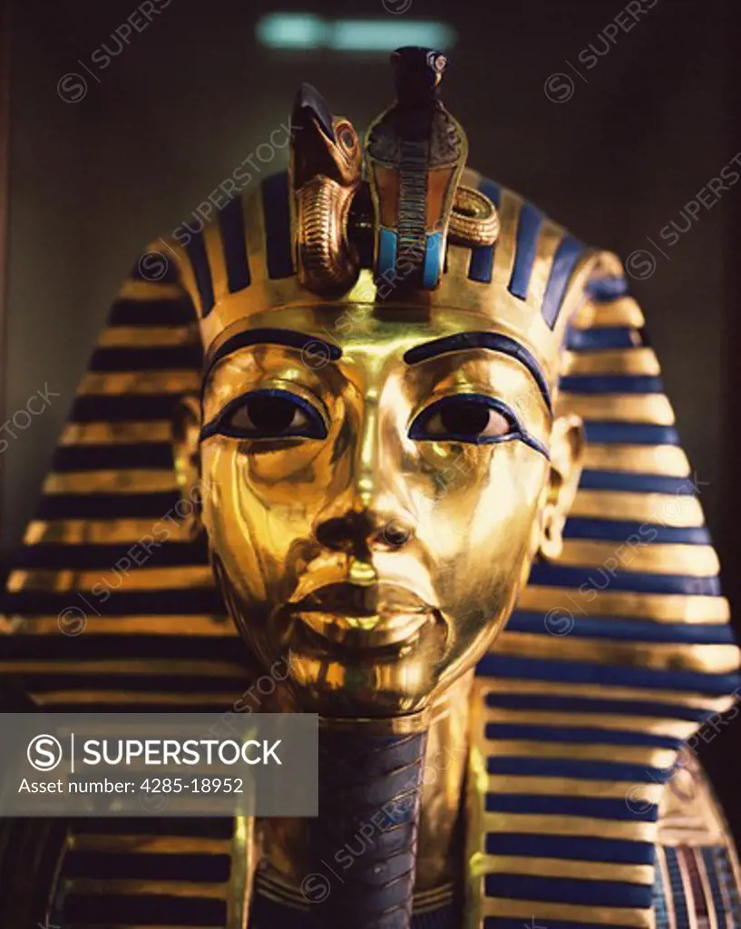 Egypt, Cairo Museum, Tutankhamun Death Mask