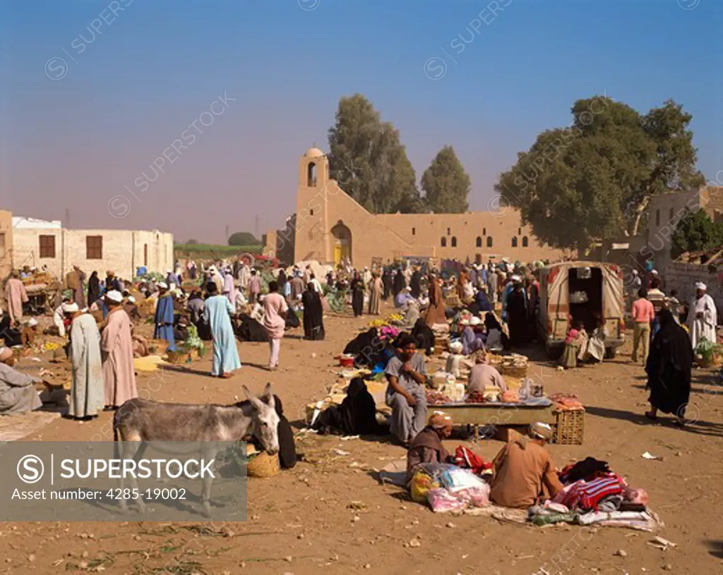 Egypt, Luxor, Market Scene