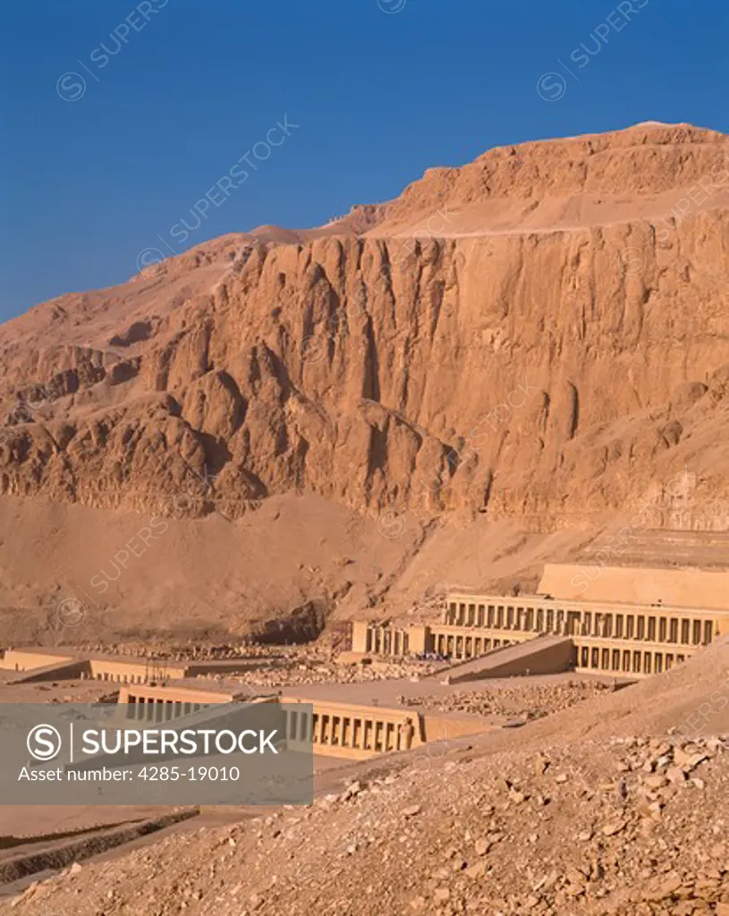 Egypt, Luxor, West Bank, Dier el Bahari, Temple of Hatshepsut