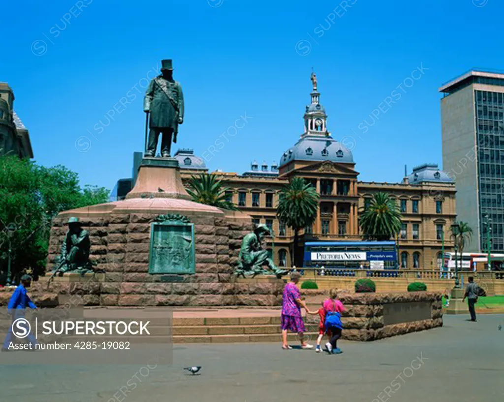 South Africa, Pretoria, Parliament House, Kruger Statue