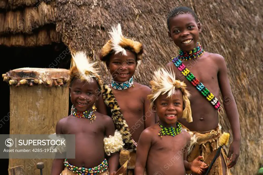 South Africa, Phe-Zulu, Zulu Children