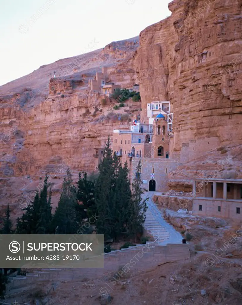 Israel, Jericho, St.George's Monastery, Mountain Scenery