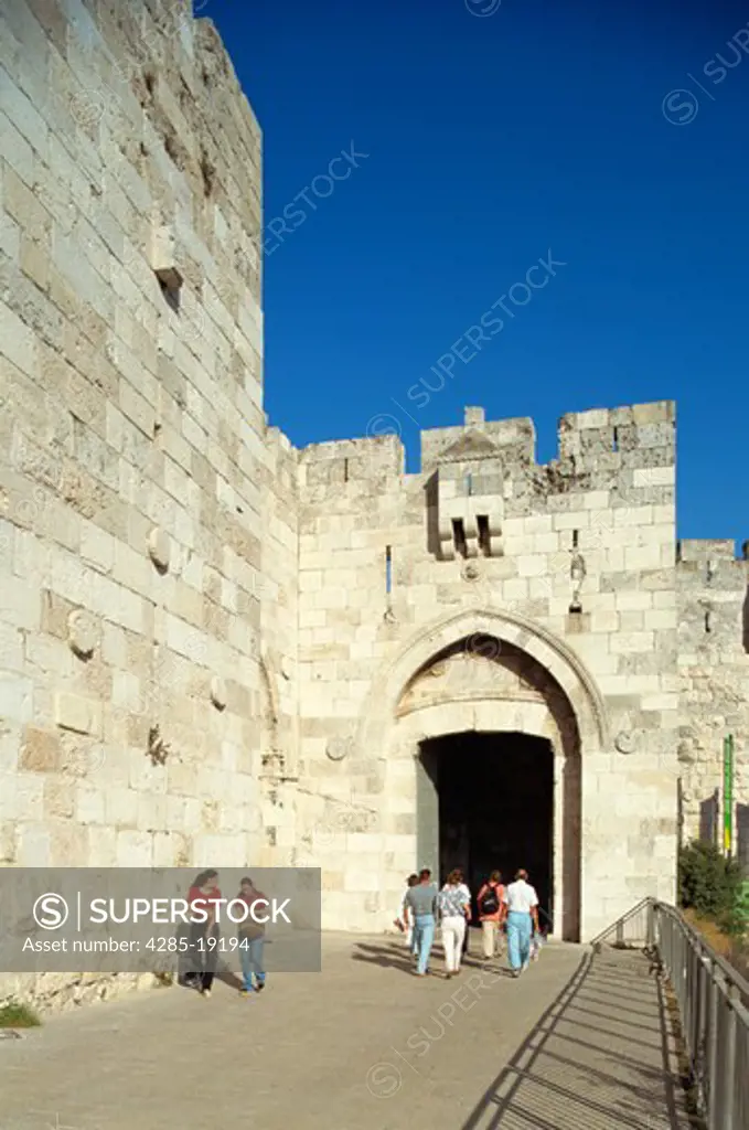 Israel, Jerusalem, Old City Wall, Jaffa Gate