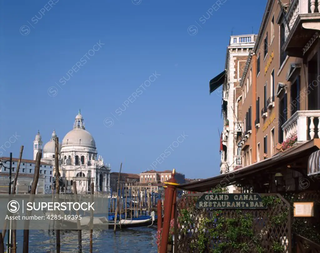 Italy, Venice, Gondolas, Della Salute Church