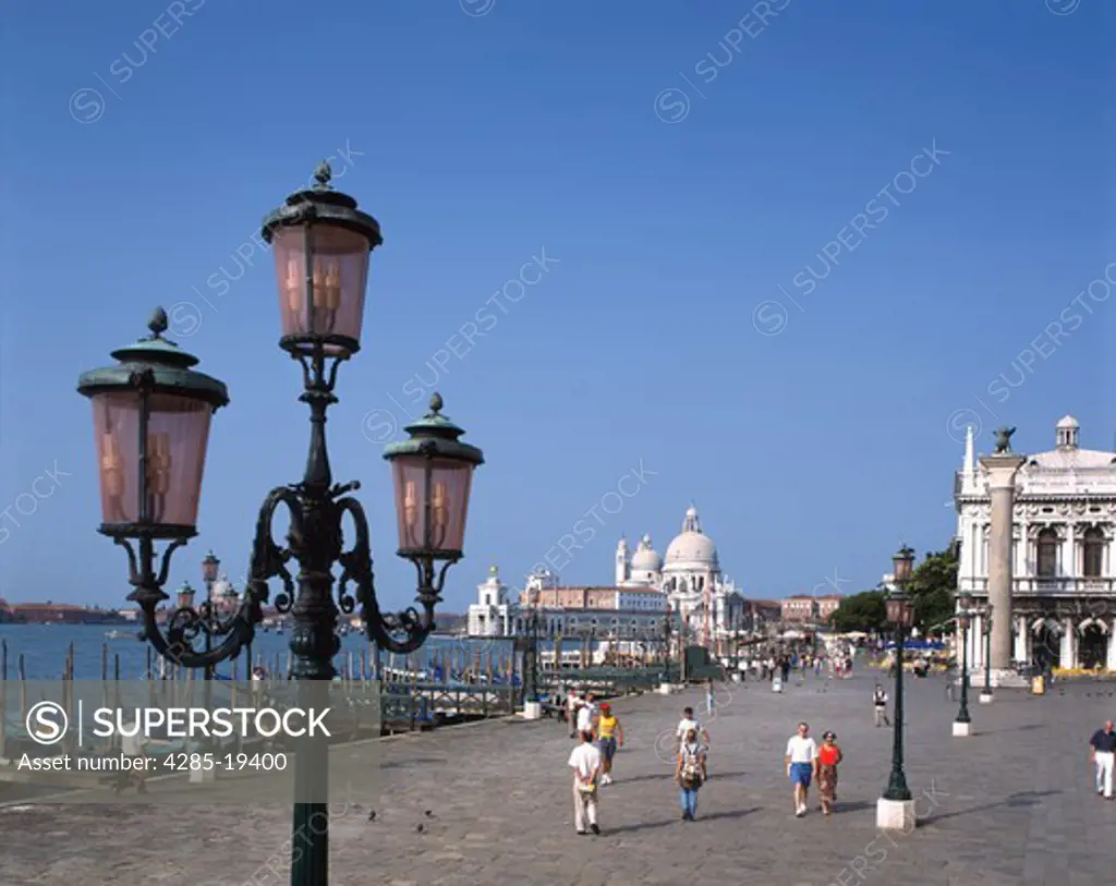 Italy, Venice, Della Zecca Palace, Della Salute Church