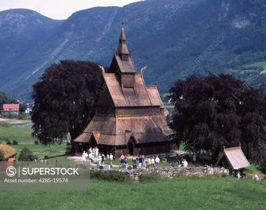 Norway, Viksoyri, Hopperstad Stave Church