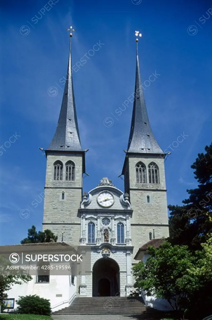 Switzerland, Luzern, Hofkirche, Collegiate Church, St. Leodegar