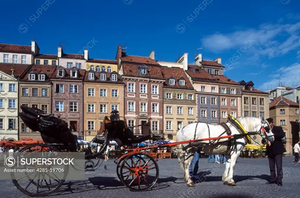 Poland, Warsaw, Old Town Square, Carozza