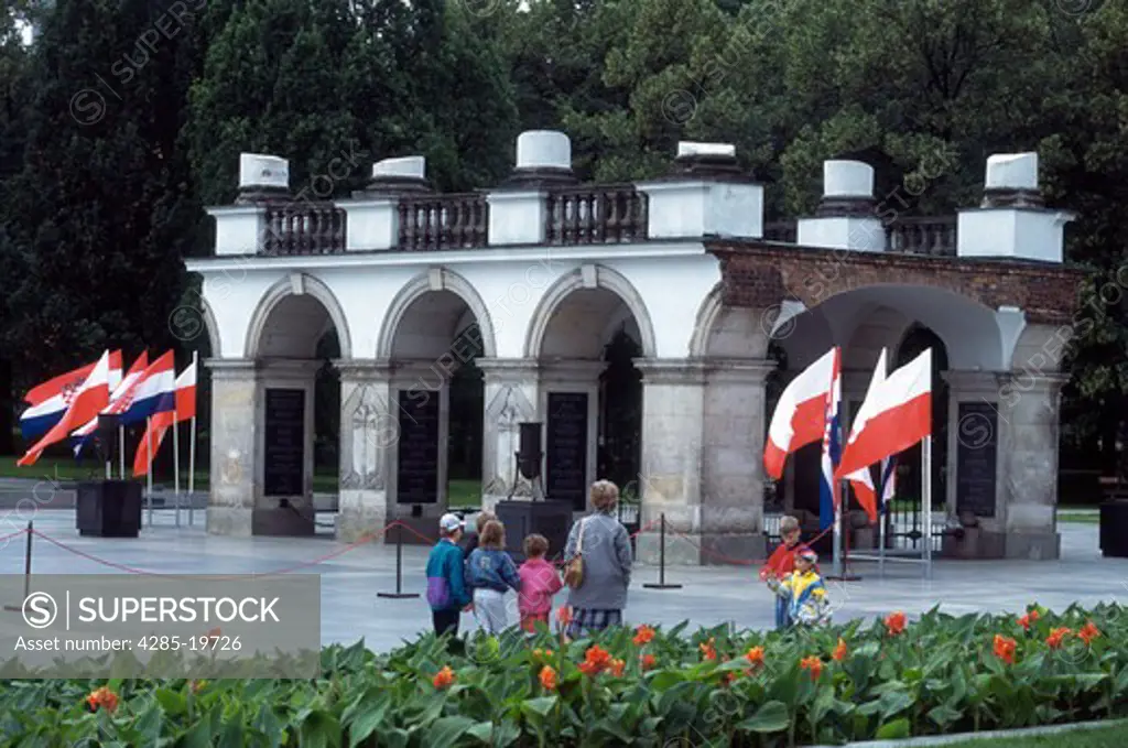 Poland, Warsaw, Tomb of the Unknown Soldier