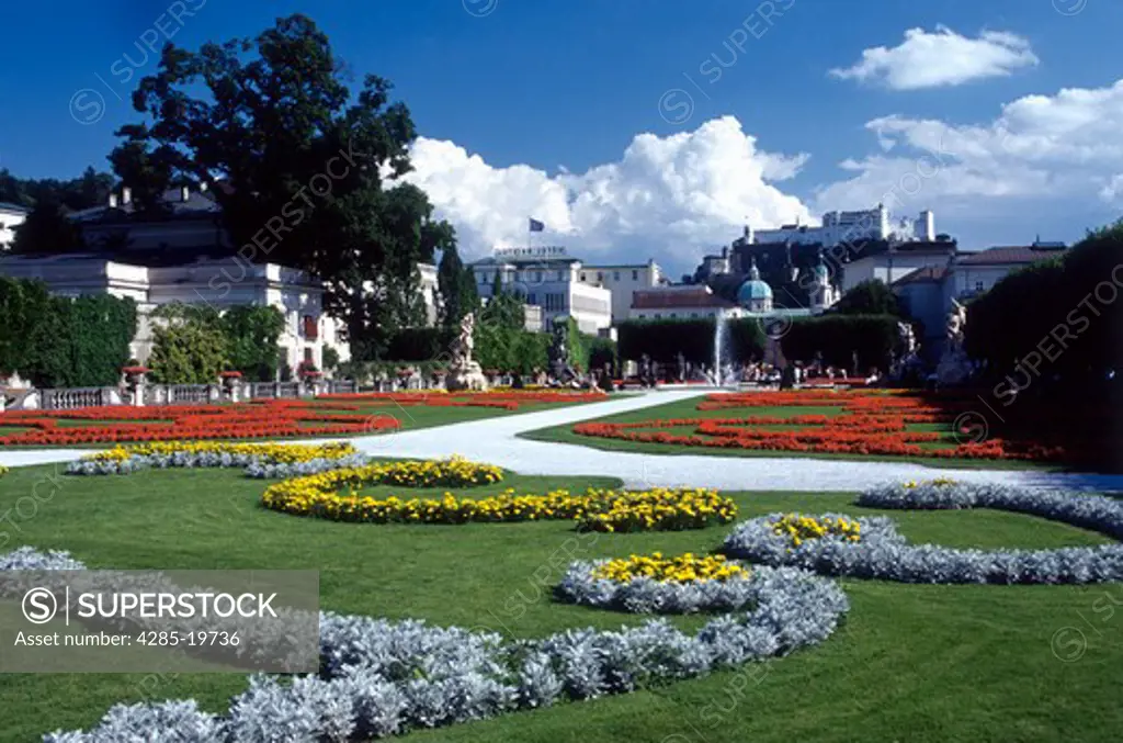 Austria, Salzburg Castle, Mirabell Gardens